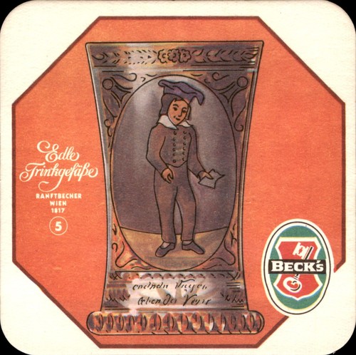 Bierdeckel beck 5 - bierdeckel, beck's