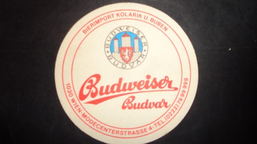 Bierdeckel budweiser kolarik - bierdeckel,