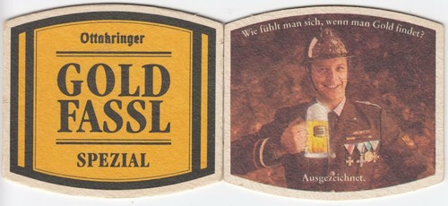 Bierdeckel ottakringer gold - bierdeckel,