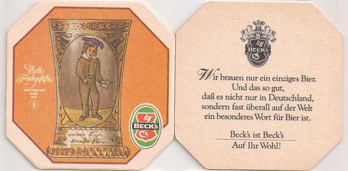 Beck bier alter 8 eck - beck's,