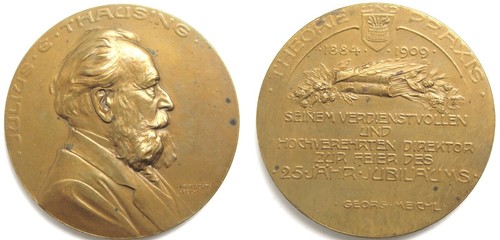 Medaille 1909 wien julius - wien,,