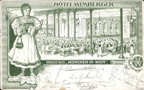 Litho wien gefüllter - litho, 1.,