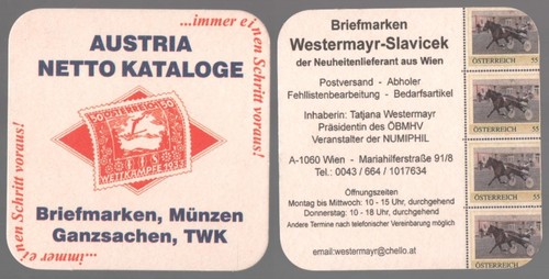Bierdeckel austria kataloge - austria,
